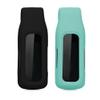 kwmobile 2X Clip Holders Compatible with Fitbit Inspire 3 / Inspire 2 / Ace 3 - Clip-On Holder Replacement Set - Black/Mint view 4