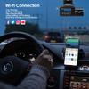 3 Channel Wi-Fi Dash Cam, 4K + 1080P Front and Inside, Front and Rear Inside 1440P Three Way Dash Camera for Cars, IR Night Vision, TF SD Card Included, App Connection view 3