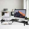 Across-Star Dual-Monitor Stand for Desk - Large Adjustable Length and Angle Riser for 2 Monitors, Double Computer Desktop Organizer, Shelf for TV, Laptop, Printer view 2