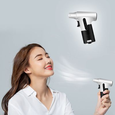 HSPLXYT Blow Suction Dual Purpose Fan,Portable Outdoor Handheld Fan,Small USB Desk Personal Fan,3-Speed,Rechargeable,for Bathroom Home Office Bedroom Garage Camping RV