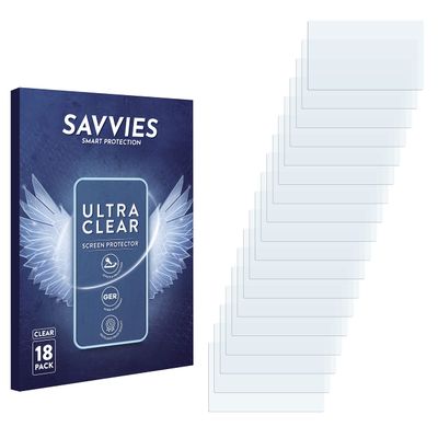 savvies Screen Protector compatible with Seat Leon Cupra 290 Media System Protection Film Clear 18-Pack