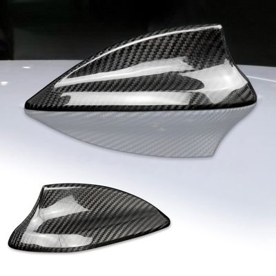 AIRSPEED Carbon Fiber Car Shark Fin Antenna Cover Antenna Toppers Sticker for BMW F20 F21 F52 F45 F46 F31 F34 GT G31 G32 GT F48 F49 F39 G01 G08 G02 F15 F85 G05 F16 F86 G07 Exterior Accessories, Black