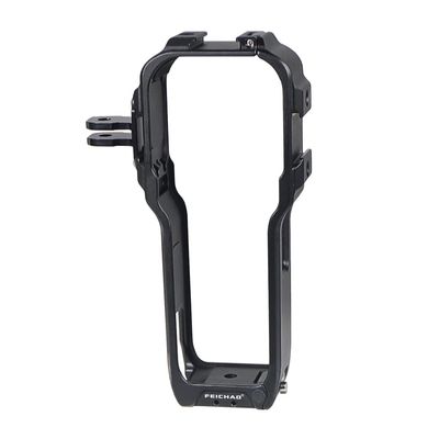 FEICHAO Protective Cage Housing Frame Magnetic Folding Two-Card Slot Cold Shoe Mount Compatible with Insta360 One RS (2 in 1 Cage)