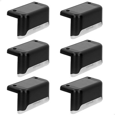 AKTIVE 61560, Pack de 6 Lmparas solares de luz clida, Luz continua Entre 6 y 8 horas, Impermeable, farolas solares, Luces s