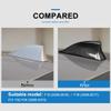 AIRSPEED Carbon Fiber Car Shark Fin Antenna Cover Auto Antenna Toppers Sticker for BMW F10 F18 F01 F02 F04 Exterior Accessories, Black view 3