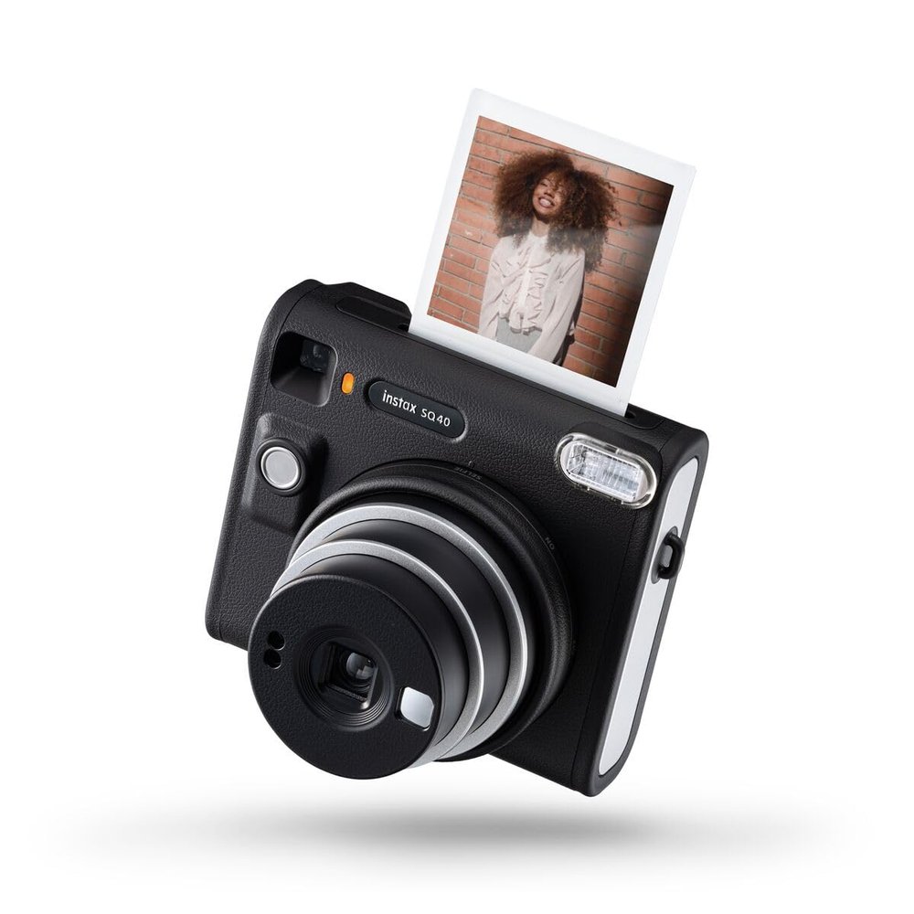 INSTAX SQ40 Instant Camera, Black Textured Finish