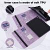SGTD Case Cover Compatible with Huawei MediaPad T3 10 9.inch Slim Folding Stand Folio Tablet Case,Adjustable Fixing Strap Card Slot Shockproof Tablet Case Tablet Cover (Color : Purple) view 3