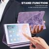 SGTD Case Cover Compatible with Huawei MediaPad T3 10 9.inch Slim Folding Stand Folio Tablet Case,Adjustable Fixing Strap Card Slot Shockproof Tablet Case Tablet Cover (Color : Purple) view 4