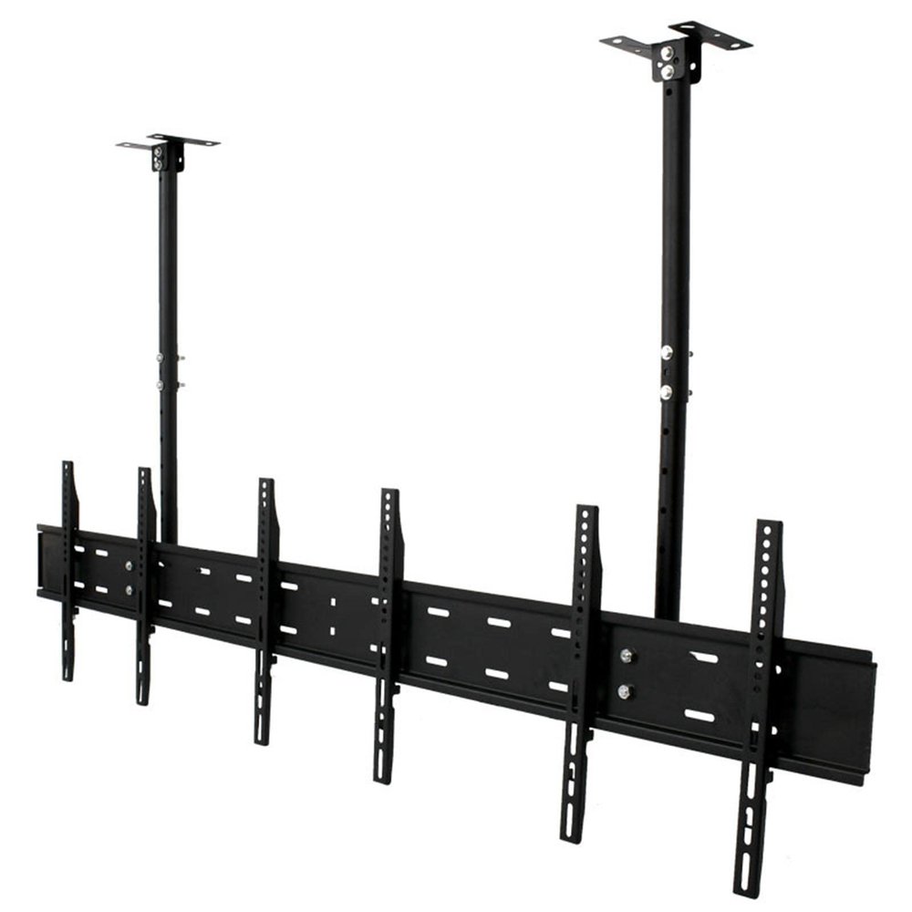 Tv Wall Bracket Universal Tv Stand Mount Wall Display Screen Hanger Height Adjustable Cold Rolled Steel Plate (32-55inches,Black)