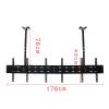 Tv Wall Bracket Universal Tv Stand Mount Wall Display Screen Hanger Height Adjustable Cold Rolled Steel Plate (32-55inches,Black) view 3