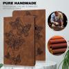 SGTD Case Cover Compatible with Huawei MediaPad M5 Lite 10.0 inch Slim Folding Stand Folio Tablet Case,Adjustable Fixing Strap Card Slot Shockproof Tablet Case Tablet Cover (Color : Brown) view 2