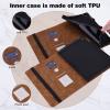 SGTD Case Cover Compatible with Huawei MediaPad M5 Lite 10.0 inch Slim Folding Stand Folio Tablet Case,Adjustable Fixing Strap Card Slot Shockproof Tablet Case Tablet Cover (Color : Brown) view 3