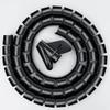 10M Length Cable Management Sleeve,Spiral Wire Wrap Tube for PC,TV,Cinema, Computer Cable, Car Cable Hider Flexible & Expandable Home & Office Wire Concealer (Diameter : 42mm, Gray) view 2