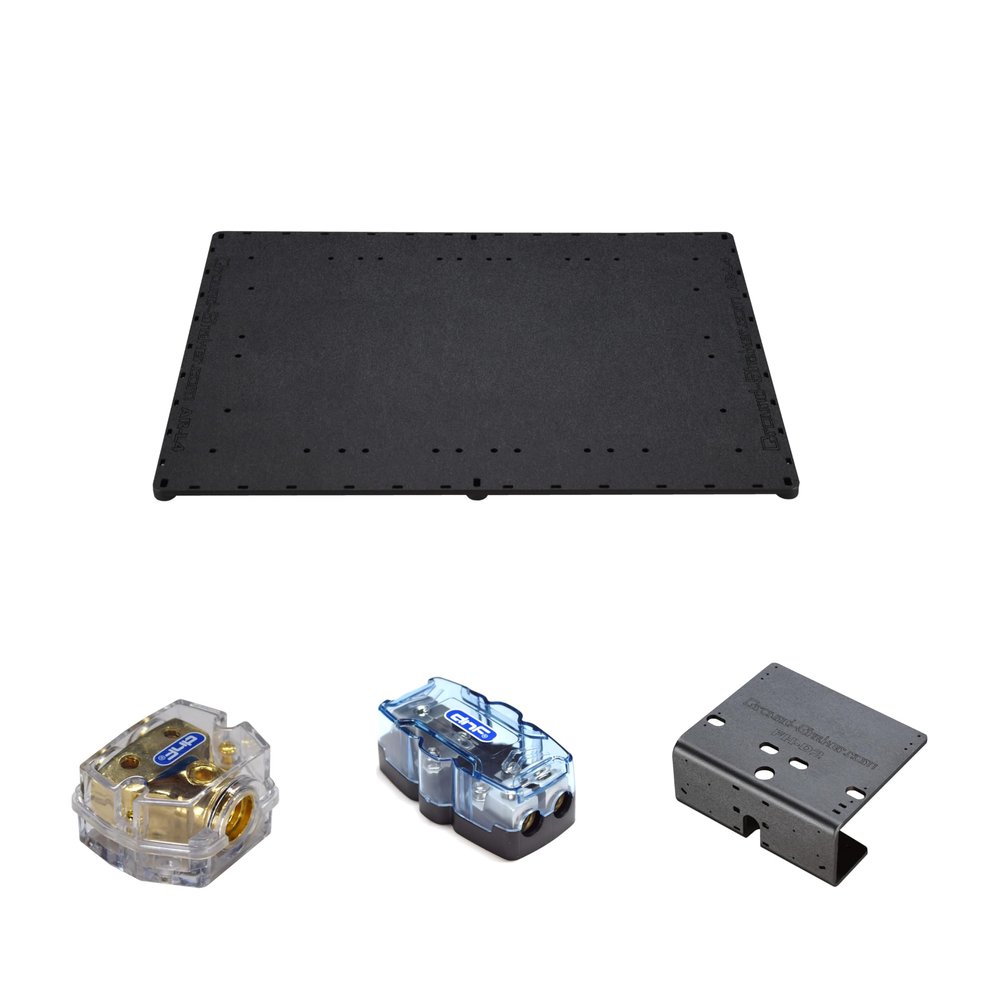 12 Volt ABS Car Stereo Amp Rack/Amp Holder Car Audio Accessory Ground-Shaker Subwoofer Enclosure Accessories Home Audio Speaker Box Add On