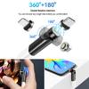 HESKUL 540 Rotate USB C Magnetic Adapter 3 in 1 Magnetic USB C Adapter 3A Fast Charging QC3.0 480Mbps Data Transfer, Black view 2