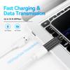 HESKUL 540 Rotate USB C Magnetic Adapter 3 in 1 Magnetic USB C Adapter 3A Fast Charging QC3.0 480Mbps Data Transfer, Black view 4