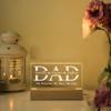 Personalized gifts for Dad night light, Dad and kids nightlight, My Protector My Hero My Dad, Fathers day wall decor, Fathers day gift from kids, Dad gift from kids, For Daddy Papa Father gift/4 view 3