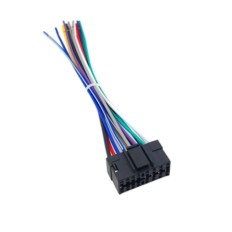 Wire Harness Replacement for Sony Car Radio CDX-F7710 CDX-F7715X CDX-GT24W CDX-GT240 CDX-GT565UP CDX-GT640UI CDX-GT700HD CDX-GT710 CDX-H910UI CDX-M60UI DSX-MS60 MEX-BT39UW