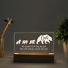 Personalized gifts for Dad night light, Papa bear nightlight, We will always reach for you, Dad and kids bear nightlight, Father day decor, Fathers day gift from kids, Dad gift from kids gift/3 view 1