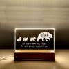 Personalized gifts for Dad night light, Papa bear nightlight, We will always reach for you, Dad and kids bear nightlight, Father day decor, Fathers day gift from kids, Dad gift from kids gift/3 view 2
