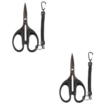 BESPORTBLE 2pcs Fishing Braided Ergonomic Portable Fishing Thread Cutter Non-slip Serrated Blades for Cutting for Enthusiasts