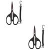 BESPORTBLE 2pcs Fishing Braided Ergonomic Portable Fishing Thread Cutter Non-slip Serrated Blades for Cutting for Enthusiasts view 1