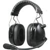 PRYME HBB-EM-OHB Aviation Style Dual Earmuff Headset w/Boom Mic - Flat Black Finish. TA5 Connector for cable (cable not included). view 1