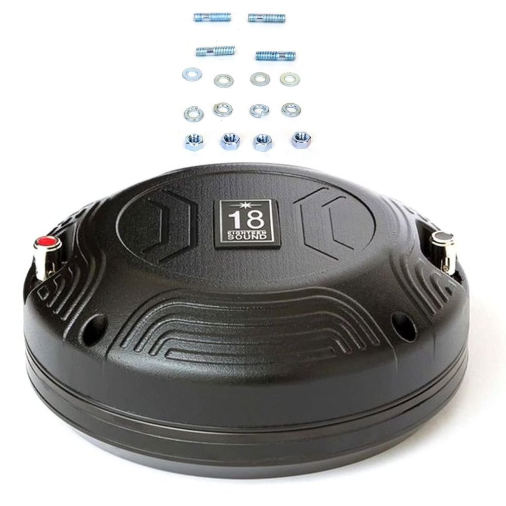 18 SOUND ND4015TI2 Pro Audio Component Speaker 1.5 inch Exit Neodymium Compression Driver for Motorcycle Car Audio with Titanium Diaphragm Designed Output Sound System Applications