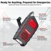 Eton Odyssey Hand Crank NOAA Weather Radio, All Band Emergency Radio, AM/FM Shortwave Storm Radio, Bluetooth, Phone Charger, RDS, Solar, Multi-Function Flashlight, Camping, Hiking view 4