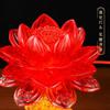 1 Pair 21.5cm LED Crystal Ingot Lotus Lamp Front of Buddha Offering Long Bright Light Plugged in view 3