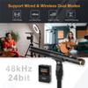 COMICA VM30 Wireless Shotgun Microphone for Camera - Super Cardioid 3.5mm/USB-C Analog/Digital Output Video Mic for DSLR, Camcorder, PC, and Android Smartphones - Ideal for Youtube, Podcast, Interview view 3