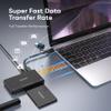 M.2 NVMe Enclosure - USB C 3.2 10Gbps Adapter Supports Hot-swapping and Offline Cloning with 2.5"/3.5" SATA Hard Drive Reader for Size 2242/2260/2280 view 2
