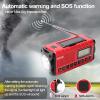 10000mAh Emergency Hand Crank Radio,AM FM NOAA Weather Alert Radio, Digital Display,3 Ways Powered Hand Crank,Solar Radio with Type-C Charger,Flashlight,Reading Lamp,Headphone Jack,SOS Alarm view 2