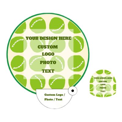 Varnmrop 100Pcs Custom-Hand Fan-Foldable Personalized-Advertising Round-Fans - Personalized add Your Own Logo Text Photo Round Fans for Tradeshow Events Anniversary (A)