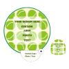 Varnmrop 100Pcs Custom-Hand Fan-Foldable Personalized-Advertising Round-Fans - Personalized add Your Own Logo Text Photo Round Fans for Tradeshow Events Anniversary (A) view 1