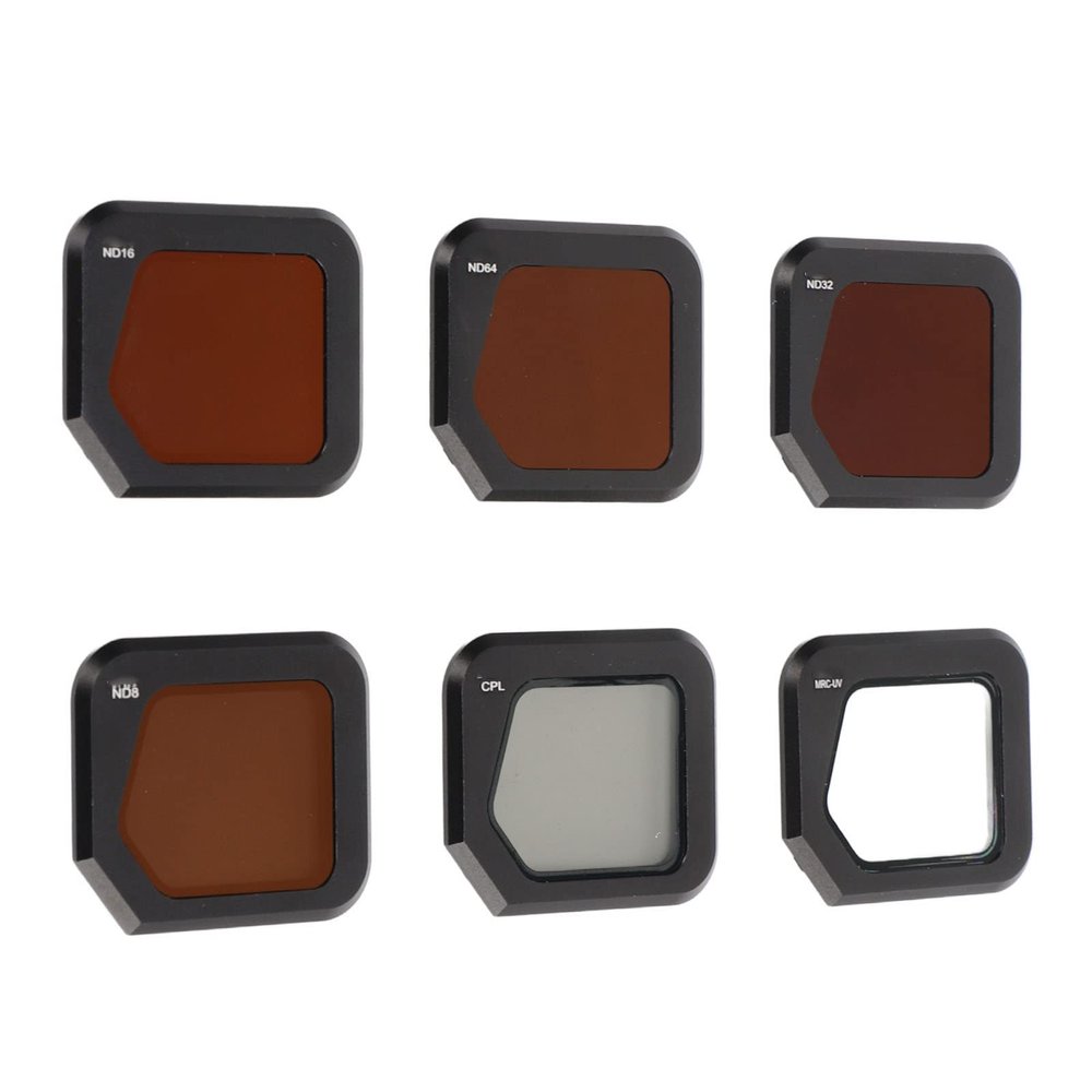 6Pcs JSR100820 Camera Lens Filter Kit Compatible with 3 Classic Drone, Filter, CPL Filter, ND8 Filter, ND16 Filter, ND32 Filter, ND64 Filter, Anti Scratch