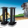 BTZHY Speaker Stands,2pcs Bookshelf Steel, Exquisite Craftsmanship, Equipped with Silver-Plated Copper Nails, Shockproof Design view 1