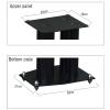 BTZHY Speaker Stands,2pcs Bookshelf Steel, Exquisite Craftsmanship, Equipped with Silver-Plated Copper Nails, Shockproof Design view 2