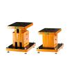 Speaker Stands,Wood Adjustable Height Bookshelf Can Accommodate Satellite & Bookshelf Speakers, Bottom 8 Adjustable Spikes Design view 1