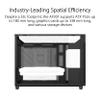 ASUS Prime AP201 Black Micro ATX PC Case Tempered Glass Edition Supports Graphics Cards up to 338mm, 360mm Coolers, & ATX PSUs, Tool-Free Side Panels, Tempered Glass Side & Front Panel USB Type-C view 2