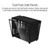 ASUS Prime AP201 Black Micro ATX PC Case Tempered Glass Edition Supports Graphics Cards up to 338mm, 360mm Coolers, & ATX PSUs, Tool-Free Side Panels, Tempered Glass Side & Front Panel USB Type-C view 4