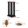 BTZHY Speaker Stands,2pcs Bookshelf Wooden Tripod, Comes with Pure Copper Feet, Can Isolate Ground Moisture view 2