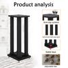 BTZHY Speaker Stands,2pcs Bookshelf Wooden Tripod, Comes with Pure Copper Feet, Can Isolate Ground Moisture view 4