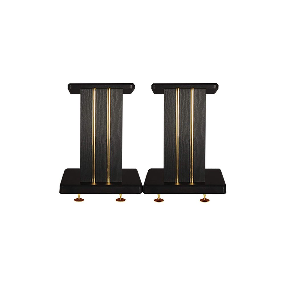 BTZHY Speaker Stands,2pcs Bookshelf Comes with 8 Pure Copper Feet, 2pcs Audio Shelf, Suitable for Home/Office/Recording Studio