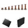 BTZHY Speaker Stands,2pcs Bookshelf Comes with 8 Pure Copper Feet, 2pcs Audio Shelf, Suitable for Home/Office/Recording Studio view 2