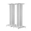 BTZHY Speaker Stands,A Pair of White Wood Grain Holds Satellite & Small Bookshelf Speakers, with Pure Copper Feet, Easy to Assemble view 1