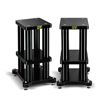 BTZHY Speaker Stands,A Pair of Bookshelf Hold Weight Up to 220lbs Small, Medium Satellite Bookshelf and Bluetooth Speakers, Easy to Assemble