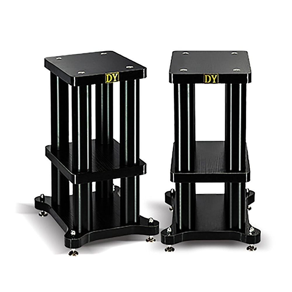 BTZHY Speaker Stands,A Pair of Bookshelf Hold Weight Up to 220lbs Small, Medium Satellite Bookshelf and Bluetooth Speakers, Easy to Assemble