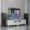 BTZHY Speaker Stands,A Set of Surroun Floor for Surround Sound and Book Shelf Speakers, Ideal Choice for Home Audio-Visual Systems view 3