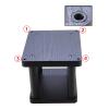 Speaker Stands,1 Pair Surround 25mm High Density Board + 32mm Metal Column, for Bookshelf Speakers Up to 50 Lbs view 3